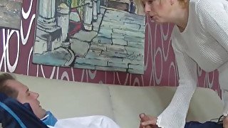 German granny nurse fucks her patient