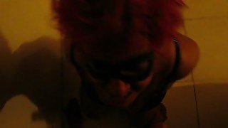 Dirty red haired slut sucking my dick deepthroat in POV