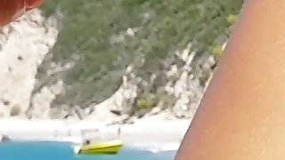 Mara could not wait to fuck Manu so she does it in the middle of the non nudist beach! Part 2 first part in comments 02:00