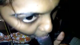 Dark skinned amateur svelte Indian lady gets pussy licked and poked mish