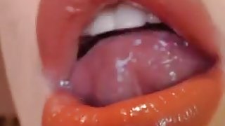 Sexy Big Mouth and Tongue