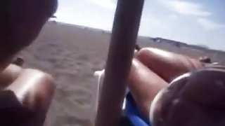 Beach pleasure, hand job