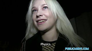 PublicAgent Blonde Russian fucks in public