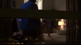 hotel voyeur having sex in window