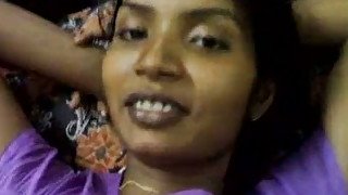 Kinky happy smiling amateur Indian brunette gets hairy cunt nailed