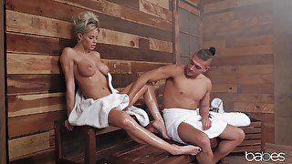 Sex In The Sauna 1 - Elegant Assfuck