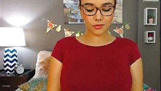 horny latina teen fucks her asshole with lovense vibrator