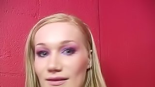 Interracial gloryhole action with slim blonde bitch Katie Ray