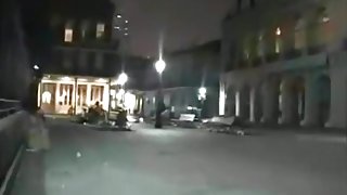 Holy shit. new orleans streetgirl just gives a guy a blowjob on a bench in public.