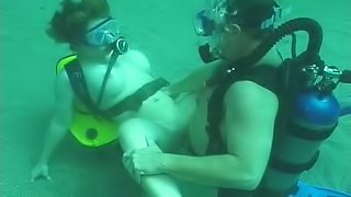 Nasty diver Jessica gets fucked in water in amazing extreme sex video