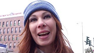 GERMAN SCOUT - ROUGH ANAL SEX FOR SKINNY GINGER TEEN LANA AT PICKUP CASTING IN BERLIN - Rough sex