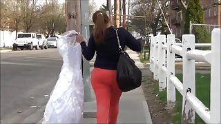 Mom in Orange Spandex OMG!! HD