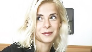 Skinny hungarian blonde casting