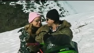 Pigtailed Blonde Liliane Tiger Getting Her Ass Fucked On The Snow