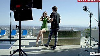 Photoshoot on a Skyscraper leads to Romantic Sex