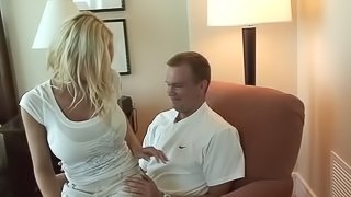 Brooke and their husband which quickly turns into a two cock foursome!