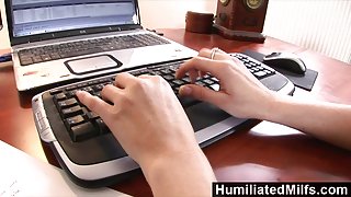 HumiliatedMilfs Shes so dedicated that she lets her boss fuck her ass