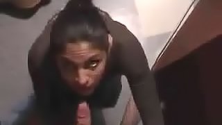 His camera films her hot blowjob