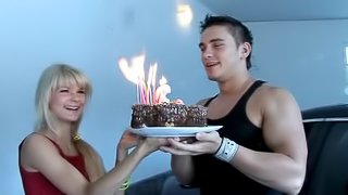 Birthday party with teen girl