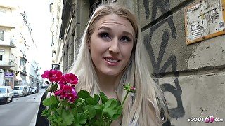 GERMAN SCOUT - TEEN DIANE SEDUCE TO ANAL FUCK AFTER COLLEGE AT CASTING - German