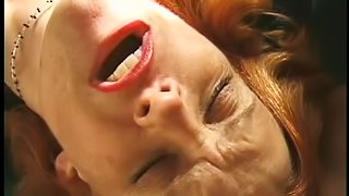 Slut with hairy cunt getting her fuck hole stuffed with cock