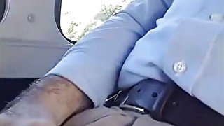 Jerked Off On Publc Bus. Close Up. Spunk Shot - Masturbation