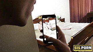 Dude uses the video to blackmail his stepsister and that girl can fuck