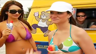 Ice Cream Shuffle and Hardcore Fucking in Van in Reality Vid