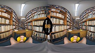 VR shh we're in the library - Babe