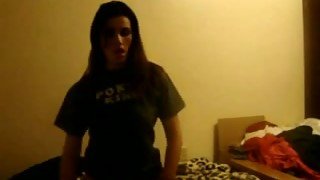 Stroking my body and fingering my pussy in front of a webcam