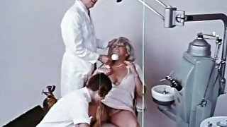 Busty and dirty mature lady in the office of a dentist