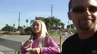 Blonde Bombshell Sucks And Rides Big Prick