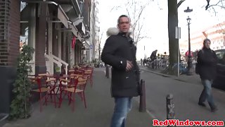 Punky dutch prostitute fucking a tourist