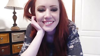 Petite redhead college girl masturbates for you