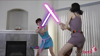 Dicksaber Duel with Princess Lily and Darth RyAnne