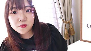 Sexy and chubby girl from Japan gives blow job and standing doggy style fuck to stranger in hotel - Pussy licking
