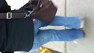 Latina mexican candid ass girls djean walking montreal