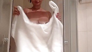 Russian Milf Towel Drop