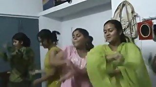 Naughty Bangladeshi nymphos dance on webcam in their traditional dresses