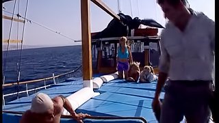 Two Studs Pounding Two Bitches Cunts On A Boat