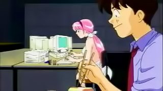 This is a cartoon about a pink haired girl who loves sex