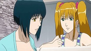 Soaking pussy hentai with big boobs hot riding dick