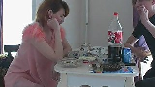 Russian mature housewife and young guy