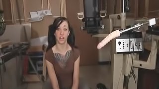 Babe with pigtails filling her restless cunt with all she can find