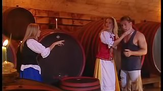 Hardcore Sex With a Hot Blonde In a Wine Cellar