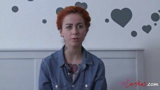 Cutie ginger teen talks about sex