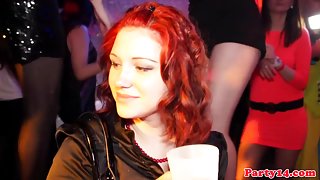 Euro party teens sucking dicks in nightrclub