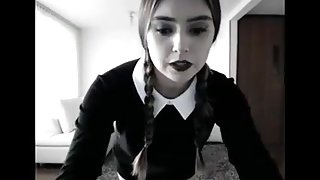 Sexy Addams-Cosplay