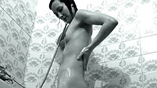 Pakistani amateur girl is caught on camera having shower in bathroom