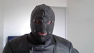 biker leather and rubber poppers smoke